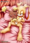  2_girls bbmbbf blush breasts buneary cream_the_rabbit crossover full_body mobius_unleashed multiple_girls palcomix pietro&#039;s_secret_club pokemon pokepornlive pussy sega sonic_(series) sonic_the_hedgehog_(series) 