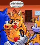  1girl anthro big_breasts big_penis breasts canine dreamcastzx1 fox furry hedgehog huge_breasts huge_penis male mammal miles_&quot;tails&quot;_prower mintyskin paizuri penis sega sex small_penis sonic_boom sonic_the_hedgehog zooey_the_fox 