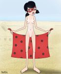 1girl alternate_version_available female_only helix marinette_cheng miraculous_ladybug nude nude_female solo_female tagme tan_line