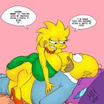  big_ass big_breasts breasts dat_ass homer_simpson incest lisa_simpson maxtlat smile swap_clothes the_simpsons 