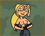  big_breasts bridgette_(tdi) edit posing topless_(female) total_drama_island 