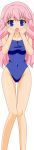  1girl areola baka_to_test_to_shoukanjuu bangs bare_midriff big_breasts blue_eyes breasts censored cleavage cleft_of_venus dutch_angle erect_nipples hair_ornament hairclip high_resolution himeji_mizuki hips legs long_hair looking_at_viewer mound_of_venus navel nipples nude nude_filter open_mouth paipan photoshop pink_hair pussy simple_background standing thighs tongue transparent_background uncensored vector_trace very_high_resolution 
