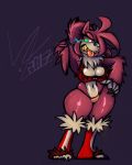  1girl 1girl 2017 amy_rose anthro big_breasts breasts cleavage clothed clothing fangs furry hedgehog looking_at_viewer mammal sega smile werehog wolflance 