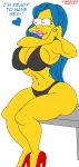  big_breasts bikini breasts female habbodude marge_simpson maxtlat milf solo swimsuit the_simpsons yellow_skin 