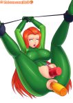  anal anal_insertion anus anus_juice ass bodysuit bondage breasts clitoris dildo double_insertion egg_vibrator female green_eyes insertion large_ass large_breasts light_skin orange_hair penis pussy pussy_juice reit sam_(totally_spies) tongue torn_clothes totally_spies vaginal vaginal_insertion vibrator 