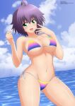  big_breasts green_eyes huge_breasts lingerie purple_hair yukino_akaihi yukino_memories zel-sama 