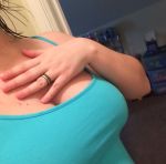  breasts cleavage down_blouse tank_top 