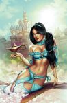 1girl aladdin_(series) art belly breasts brunette disney elias_chatzoudis female female_only princess_jasmine solo