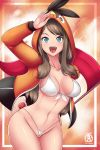  bikini hilda pokemon pokemon_(game) pokemon_bw pyesan tepig touko_(pokemon) white_bikini 