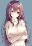  anime arms_crossed big_breasts crossed_arms ecchi sweater 