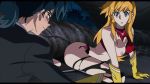  00s 16:9_aspect_ratio 2girls aki_natsuko anime blonde breasts covering covering_breasts cutie_honey cutie_honey_(character) female female_only gif heart large_filesize megane multiple_girls nipples re:_cutie_honey 