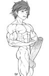  1boy abs bara big_penis male_focus male_only mlm4anemone muscle pecs penis solo sorey tales_of_(series) tales_of_zestiria 
