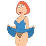  dress_lift family_guy lois_griffin milf panties red_hair see-through 