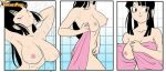  big_breasts breasts chichi dragon_ball_z hentai milf nude shower towel 