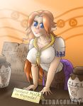  big_breasts breasts cleavage malon ocarina_of_time smile the_legend_of_zelda uxdragon 