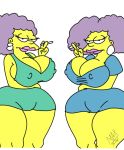  big_ass big_breasts breasts dat_ass maxtlat patty_bouvier selma_bouvier the_simpsons thick twins 