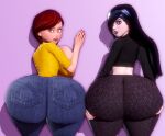 2_girls 3d adult age_difference ass ass_focus ass_support big_ass big_breasts black_hair bottom_heavy breasts brown_hair bubble_ass bubble_butt disney fat_ass fat_butt female_only females gigantic_ass helen_parr huge_ass huge_breasts jay-marvel large_ass large_butt long_hair looking_at_viewer looking_back massive_ass obese_female pixar prevence seductive seductive_look seductive_pose seductive_smile sexy sexy_ass sexy_body sexy_breasts sexy_pose short_hair smelly_ass teen teenage_girl the_incredibles thick_ass thick_thighs tight_clothing violet_parr wide_hips