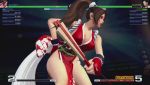  3d bent_over bouncing_breasts breasts cleavage gif jiggle king_of_fighters king_of_fighters_xiv mai_shiranui snk video_game 