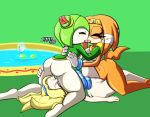  3girls ass big_ass big_breasts bottomless breasts chaos cosmo_the_seedrian cunnilingus facesitting female female_only french_kiss furry kissing maria_robotnik mostly_nude nude pussylicking sandunky sonic_(series) sonic_x tikal_the_echidna tongue tribadism yuri 
