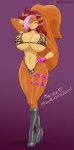 alluring big_ass big_breasts bikini elton_portilho fugubarakun gyaru leopard_bikini marika_(teer) orange_fur original silicone squirrel teer