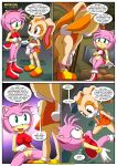  amy_rose bbmbbf comic cream_the_rabbit dat_ass idw_publishing mobius_unleashed palcomix sega sonic_the_hedgehog_(series) the_mayhem_of_the_kinky_virus 