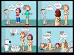  american_dad ball_gag bondage breasts creek_12 erect_nipples family_guy glasses hat lois_griffin meg_griffin nude roger_(american_dad) shaved_pussy thighs 