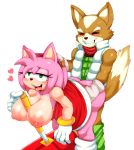  &lt;3 1girl 2017 ahegao amy_rose anthro areola ass big_breasts breasts canine closed_eyes clothed clothing crossover duo eyelashes fox fox_mccloud from_behind_position fur furry gloves green_eyes hair half-closed_eyes hedgehog looking_pleasured male male/female mammal matospectoru multicolored_fur nintendo nipples open_mouth piko_piko_hammer pink_hair sega sex simple_background star_fox teeth tongue tongue_out two_tone_fur video_games white_background 
