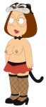 breasts family_guy gp375 high_heels mask meg_griffin nipples skirt stockings 