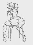  ass batman_(series) big_ass chair colorization_request dc dc_comics harley_quinn huge_ass sitting 