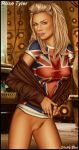  blonde_hair bottomless breasts doctor_who no_panties partially_clothed pussy rose_tyler shabby_blue 