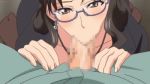 anime breasts censored fellatio gif glasses hentai loop miboujin_nikki milf narazaki_akito oral pov sonomura_ayako