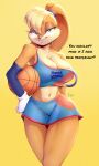  basketball basketball_(ball) basketball_uniform big_breasts lola_bunny looney_tunes rabbit space_jam sports_bra sportswear viejillox warner_brothers 