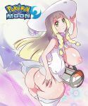  ass big_breasts blonde blonde_hair blue_eyes breasts breasts_out breasts_out_of_clothes clothed commissioner_hu creatures_(company) eyebrows functionally_nude game_freak green_eyes hentai-foundry huge_breasts humans_of_pokemon large_breasts lillie_(pokemon) looking_at_viewer lunala nebby_(pokemon) nintendo nipples no_panties pokemon pokemon_(anime) pokemon_(game) pokemon_sm pokemon_sun_&amp;_moon ponytail pout pussy vagina 