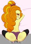 1_boy 1_girl 1boy 1girl adagio_dazzle adagio_dazzle_(eg) ass blush clenched_teeth equestria_girls female friendship_is_magic long_hair looking_at_viewer looking_back male male/female mostly_nude my_little_pony no_bra older older_female panties panties_aside penis_in_pussy rainbow_rocks sex stockings taken_from_behind topless vaginal vaginal_penetration vaginal_sex young_adult young_adult_female young_adult_woman