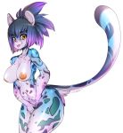  1girl 1girl 2017 anthro big_breasts breasts digital_media_(artwork) feline furry mammal nipples slugbox thick_thighs 