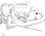  1girl anthro ass_up bed bedroom_eyes blush breasts duo english_text equine fan_character female/female furry glacierclear half-closed_eyes horse lying mammal my_little_pony navel nipples oral pussylicking seductive sex sideboob text tongue tongue_out vaginal 