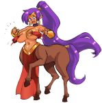  big_breasts borvar centaur purple_hair shantae shantae_(character) 