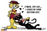  1girl begging cat fender_bender_500 hanna-barbera hentai_boy lucky_the_cat nude top_cat top_cat_(series) 