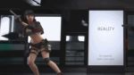  3d ass breasts cleavage fight gif gun hot_pants panning_right shooting short_shorts subway sudden_attack_2 tank_top video_game 
