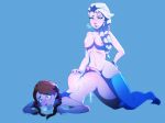  2girls anna_(frozen) areola ass big_ass big_breasts big_penis breasts cum cum_inside cum_on_ass disney doggy_position elsa female female_only frozen_(movie) futa_on_female futanari incest nipples nude penis sister_and_sister sisters spookiarts top-down_bottom-up yuri 
