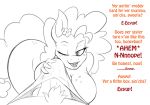  1girl 2017 anthro anthrofied big_macintosh_(mlp) breasts buttercup_(mlp) dialogue english_text equine erection first_person_view friendship_is_magic furry horse incest jrvanesbroek mammal mature_female milf monochrome mother_and_son my_little_pony parent pear_butter_(mlp) penis pony son testicles text 
