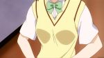  anime blush bouncing_breasts bra character_request cleavage ecchi full-face_blush gif green_bra medium_breasts shirt_lift to_love-ru yukinepng 