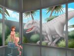  breasts claire_dearing dinosaur indominus_rex jurassic_park jurassic_world nude red_hair 