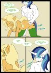  1girl all_fours anthro ass breasts clothing comic doggy_position duo equine friendship_is_magic from_behind_position furry high_res horn kanashiipanda legwear male mammal mature_female my_little_pony nipples nude sex shining_armor_(mlp) stockings trixie&#039;s_mom_(idw) unicorn 