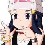  1girl ass ass_bounce dancing dawn female female_only gif index_finger meme meme_attire pointing pokemon rika&#039;s_finger_spin rika_finger_spin rika_spin shake solo 
