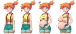  boris_(noborhys) kasumi_(pokemon) misty pokemon pokemon_(anime) porkyman pregnant stomach_expansion 