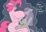  2015 2girls anthro anthrofied big_breasts blush breast_size_difference breast_sucking breastfeeding breasts dialogue duo earth_pony english_text equine female female/female female_only friendship_is_magic fur furry grey_body hair horse huge_breasts hugtastic_pinkie_pie incest long_hair mammal maud_pie my_little_pony nude pink_body pink_hair pinkie_pie pony purple_hair sibling sister_and_sister sisters somescrub sucking text yuri 