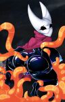  1girl 2019 anthro anus arthropod artist-apprentice587 ass big_ass big_breasts black_sclera blue_nipples blush breasts bubble_butt cloak erect_nipples eyebrows eyelashes hollow_knight hornet_(hollow_knight) hymenopteran looking_back mostly_nude nipples spread_legs spreading squatting tentacle tentacle_in_pussy tentacle_sex thick thick_thighs video_games wide_hips 