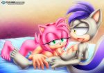 1boy 1girl amy_rose bbmbbf feet fellatio full_body marquis_the_squirrel mobius_unleashed palcomix pink_fur sega sonic_(series) sonic_the_hedgehog_(series) toes