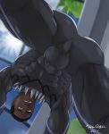  1_human 1boy 1male abs black_panther black_panther_(marvel) dark_skin human male male_only marvel marvel_comics muscle muscles t&#039;challa testicles 